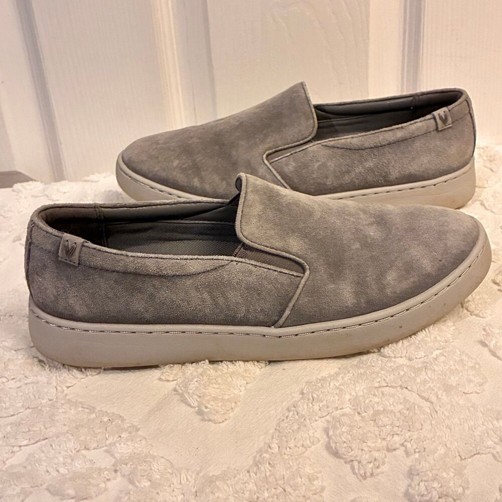 Vionic Gray Suede Avery Pro Non-Slip Sneakers Loafers Size 9 - Picture 3 of 9